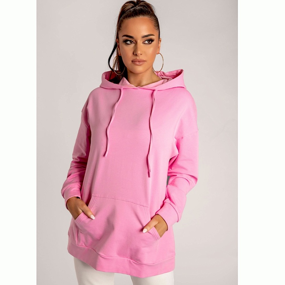Meshki Loopback Arletta Hoodie Sweatshirt in Pink